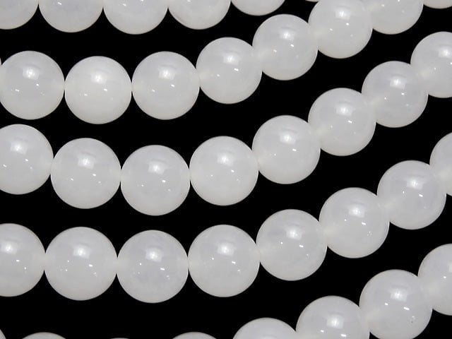 White Jade Round 12mm 1strand beads (aprx.15inch / 38cm)