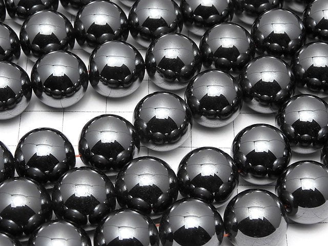 Magnetic!  Hematite  Round 14mm half or 1strand beads (aprx.15inch/38cm)