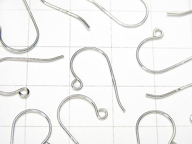 Silver925  Earwire 18x10mm Rhodium Plated  2pairs $2.59