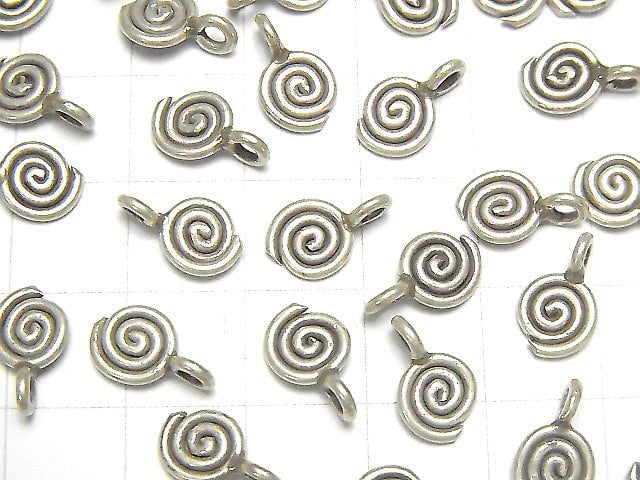 Karen Hill Tribe silver swirl pattern Coin charm 1pc $1.39