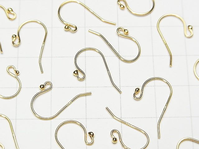 Silver925 Earwire [S] [M] [L] with round ball 18 KGP 2 pairs (4 pieces) $2.19