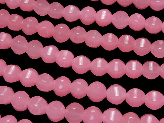 1strand $5.79! Pink Jade 6Faceted 8mm 1strand beads (aprx.15inch / 38cm)