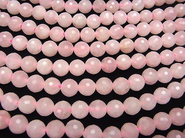 1strand $9.79! Rose Quartz 128 Faceted Round 10mm [2mm hole] 1strand beads (aprx.15inch / 36cm)