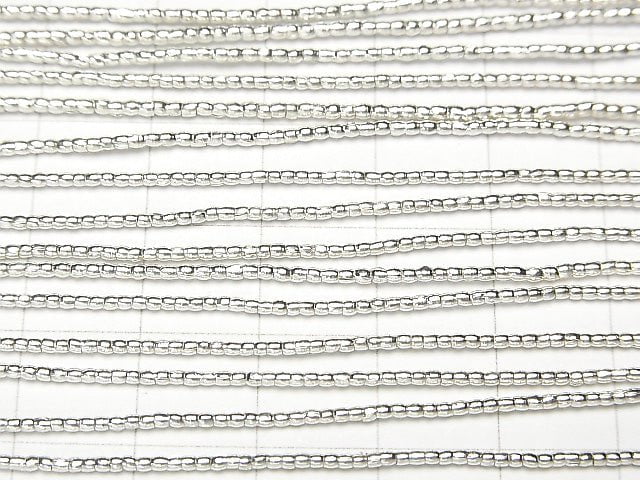 Karen Hill Tribe Silver Tube 1.2 x 1.2 x 1.2 mm White Silver half or 1 strand beads (aprx.27 inch / 68 cm)