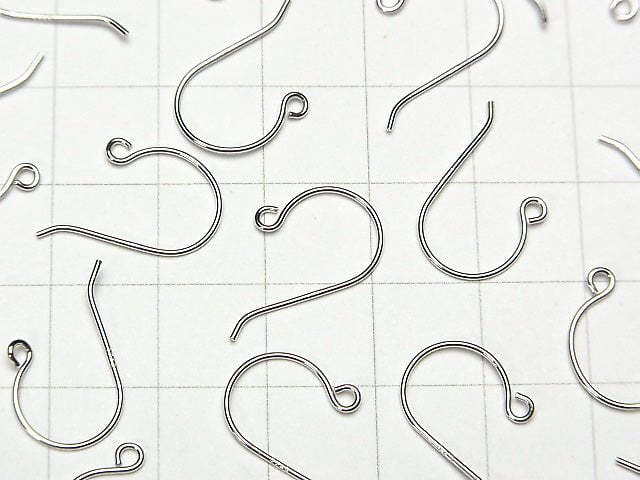 Silver925  Earwire 16x10mm Rhodium Plated  2pairs $2.39