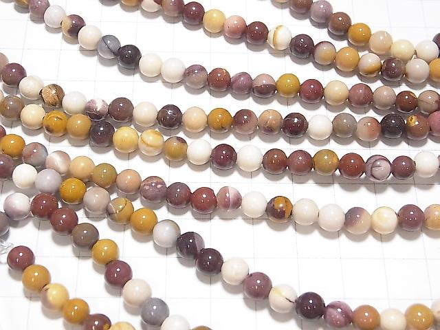1strand $7.79! Mookaite Round 6mm [1.5mm hole] 1strand beads (aprx.14inch / 35cm)