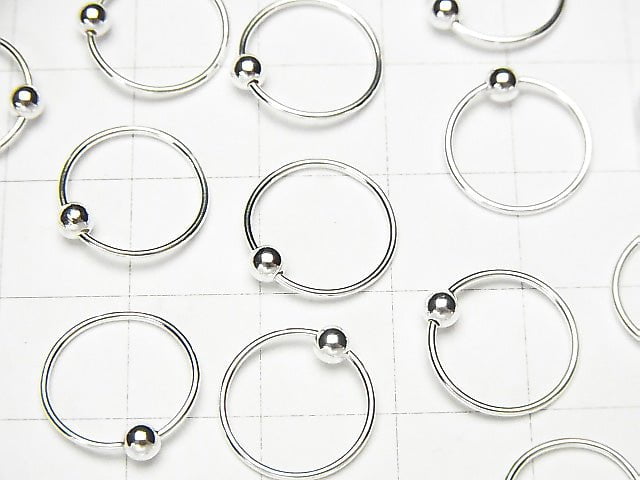 Hoop Earrings with Silver925 Round 12mm 1pair