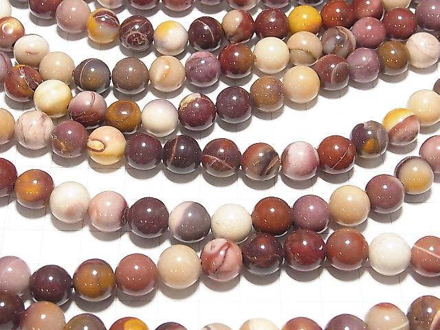1strand $9.79! Mookaite Round 10 mm [2 mm hole] 1 strand beads (aprx.14 inch / 35 cm)
