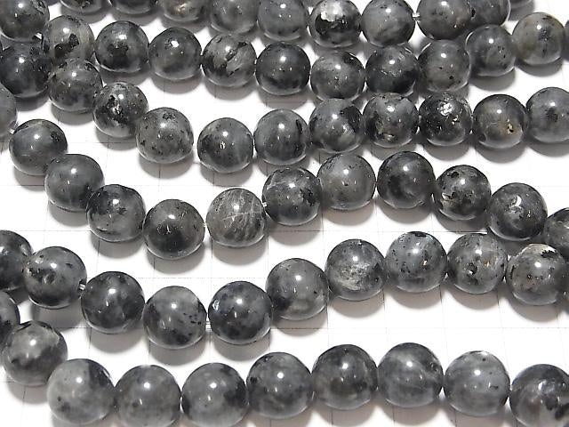 1strand $7.79! Larvikite Round 10mm [2mm hole] 1strand beads (aprx.15inch / 36cm)