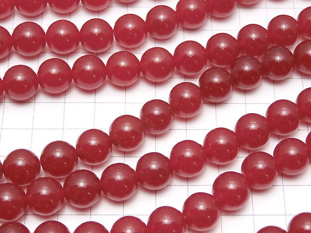1strand $6.79! Red Jade Round 12mm 1strand beads (aprx.14inch / 35cm)