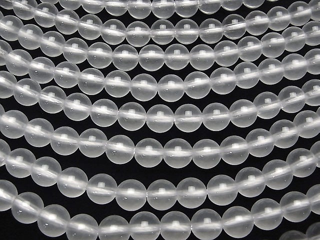 Milky Quartz AAA Round 10 mm [2 mm hole] half or 1 strand beads (aprx.15 inch / 36 cm)