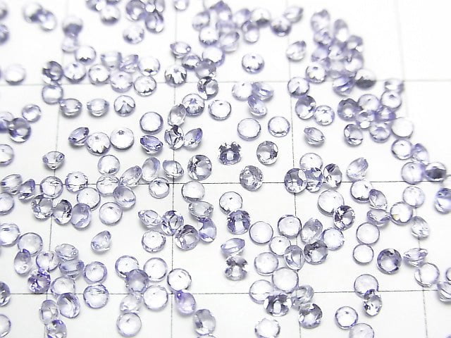 [Video] High Quality Tanzanite AAA Undrilled Round Faceted 2x2x1mm 25pcs $6.79!