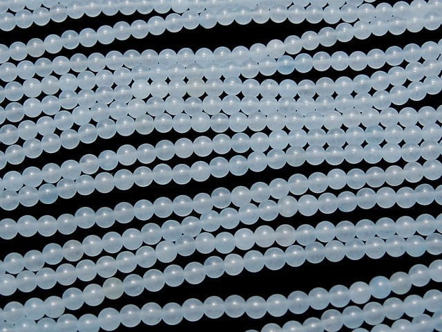 Light Blue Jade Round 4mm 1strand beads (aprx.15inch / 37cm)