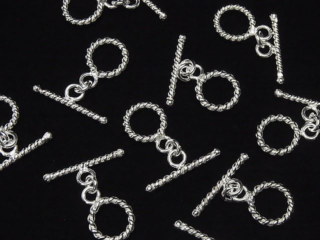 Copper Toggle 13mm Twist Silver Coating 4pairs $2.99!