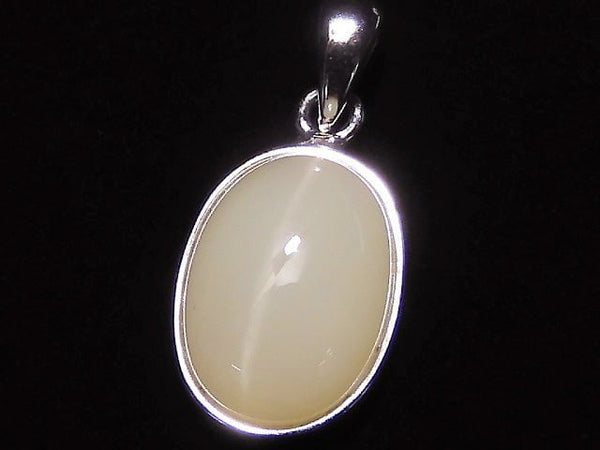 [Video] [One of a kind] High Quality Cat's-eye Quartz AAA Pendant Silver925 NO.40