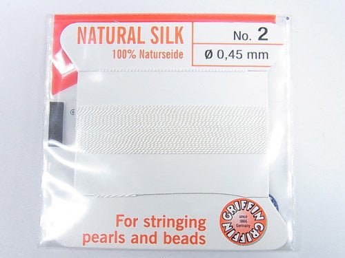 Griffin Cord (Silk Bead Cord Thread) [0.30mm-0.70mm] White 1pc