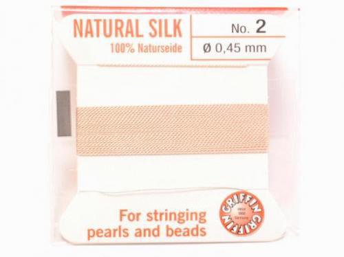 Griffin Cord (Silk Bead Cord Thread) [0.30mm-0.70mm] Light Pink 1pc