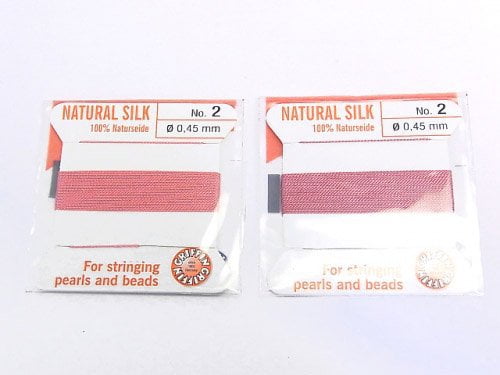 Griffin Cord (Silk Bead Cord Thread) [0.30mm-0.70mm] Dark Pink 1pc