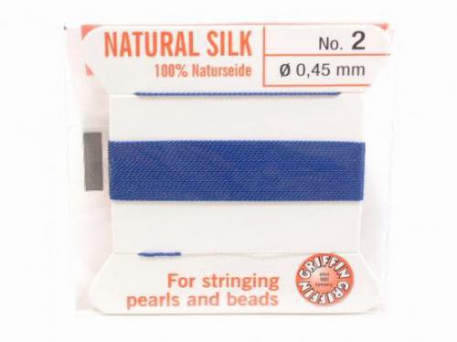 Griffin Cord (Silk Bead Cord Thread) [0.30mm-0.70mm] Dark Blue 1pc
