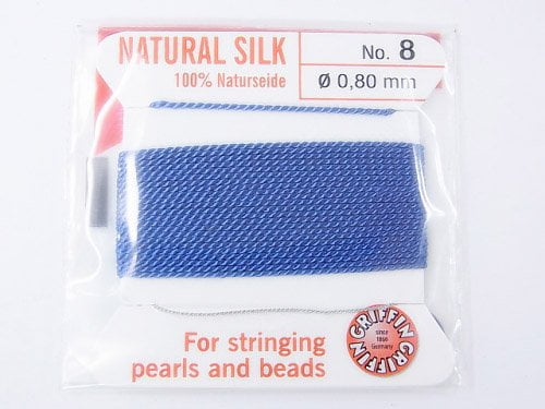 Griffin Cord (Silk Bead Cord Thread) [0.75mm-1.05mm] Blue 1pc