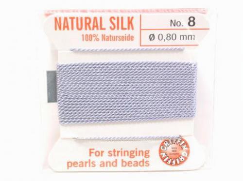 Griffin Cord (Silk Bead Cord Thread) [0.75mm-1.05mm] Lilac 1pc