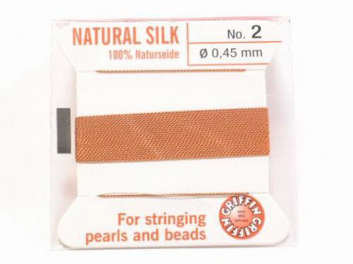 Griffin Cord (Silk Bead Cord Thread) [0.30mm-0.70mm] Cornelian 1pc