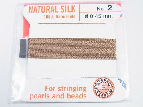 Griffin Cord (Silk Bead Cord Thread) [0.30mm-0.70mm] Beige 1pc