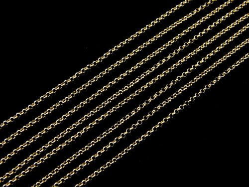 [Video][K10 Yellow Gold] Rolo Chain 1mm [40cm][45cm] Necklace 1pc