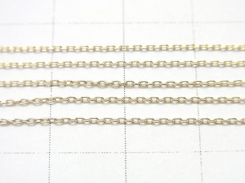 [Video][K10 Yellow Gold] Cable Chain NO.1 1mm [40cm][45cm][50cm] Necklace 1pc