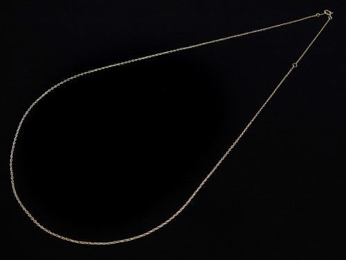 [Video][K10 Yellow Gold] Cable Chain NO.1 1mm [40cm][45cm][50cm] Necklace 1pc