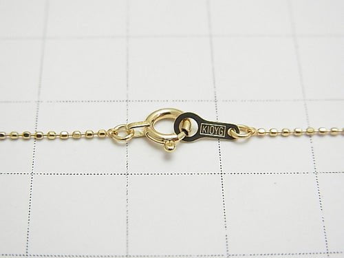 [Video][K10 Yellow Gold] Cut Ball Chain 0.8mm [40cm][45cm] Necklace 1pc