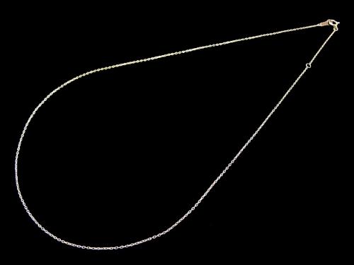 [18K Yellow Gold] Cable Chain Approx 0.8mm width Necklace 1strand
