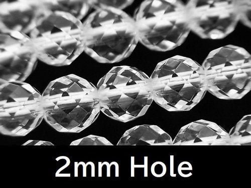 [Video] Crystal AAA 64Faceted Round 10mm [2mm hole] 1/4 or 1strand beads (aprx.15inch/36cm)
