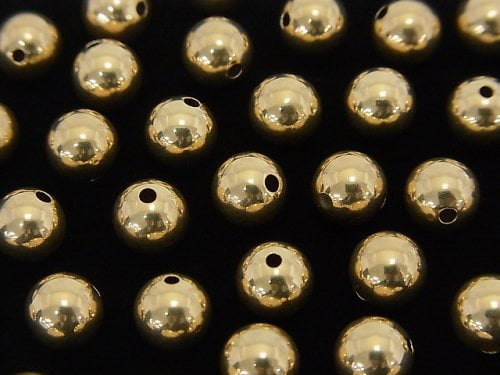 [K10 Yellow Gold] Round [5mm][6mm][7mm][8mm] 1pc