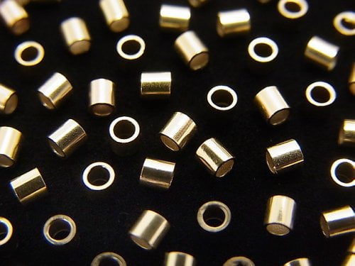 14KGF Micro Crimp Beads  [1x1mm][2x1mm][2x2mm] 100pcs