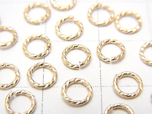 14KGF Jump Ring (open type) glitter [4mm][5mm][6mm] 10pcs