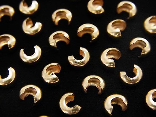 New size available! 14KGF Crimp Cover 2.4mm,3mm,3.2mm,3.5mm,4mm 10pcs