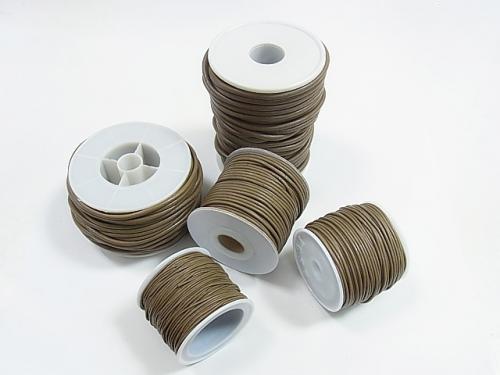 1roll (Approx 20m) Leather Cord Round wire [1mm] [1.5mm] [2mm] [3mm] [4mm] Gray