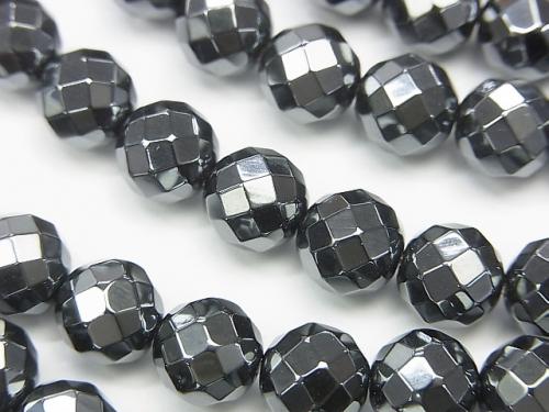1strand $9.79! Hematite AAA 64Faceted Round 8mm 1strand (aprx.15inch/38cm)
