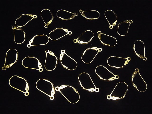 Silver925 earrings French hook 18KGP 1pair