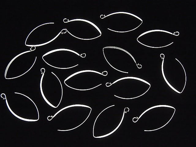 Silver925 Marquise Earwire 30x15mm No coating 1pair (2pcs) $2.79!