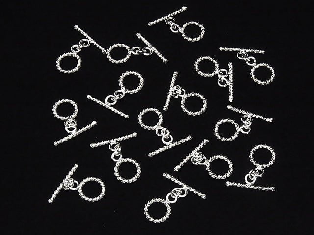 Copper Toggle 13mm Twist Silver Coating 4pairs $2.99!