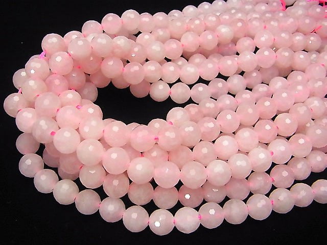 1strand $9.79! Rose Quartz 128 Faceted Round 10mm [2mm hole] 1strand beads (aprx.15inch / 36cm)