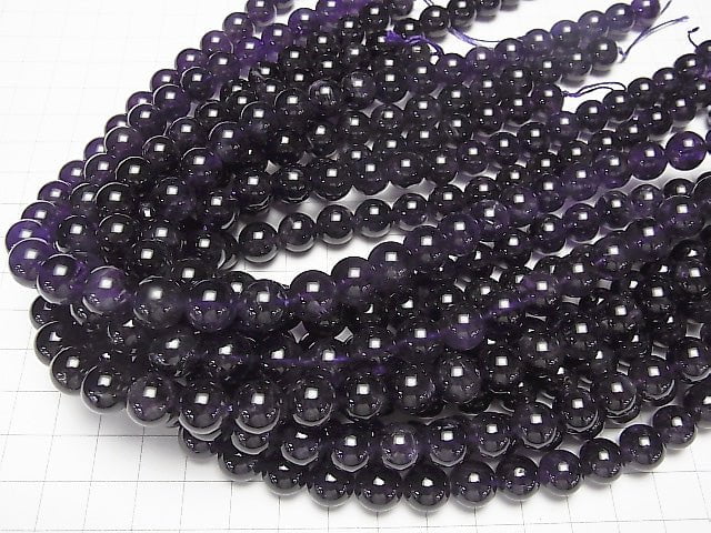 [Video] Amethyst AA Round 10mm 1strand beads (aprx.15inch/37cm)