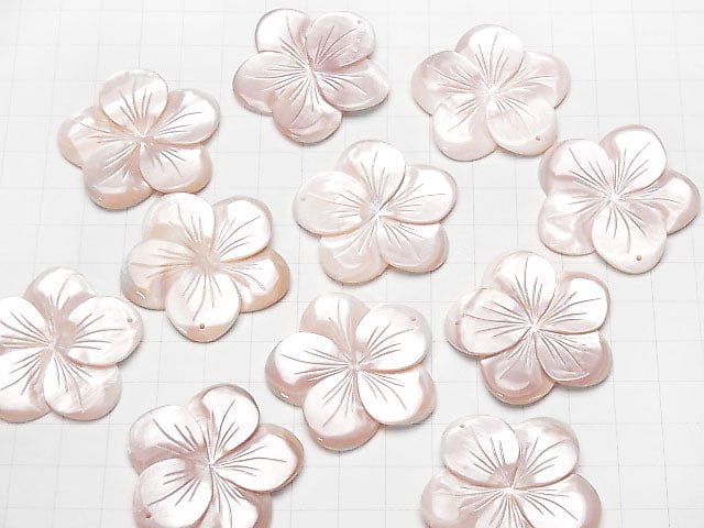 [Video] High Quality Pink Shell AAA Flower 38mm 1pc $5.79!