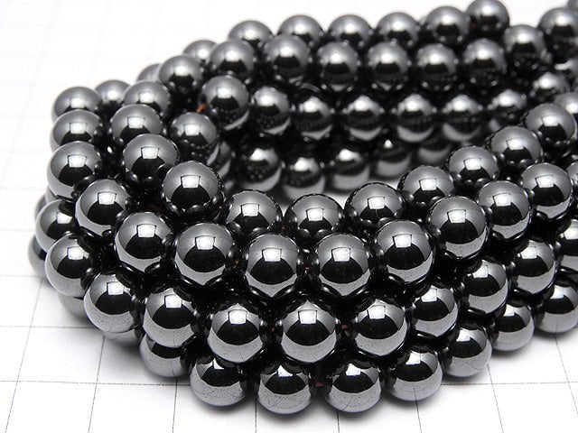 Magnetic! Hematite  Round 8mm 1strand beads (aprx.15inch/38cm)