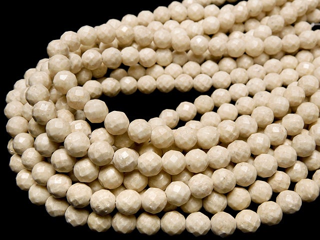 1strand $7.79! Riverstone  64Faceted Round 8mm 1strand beads (aprx.15inch/38cm)