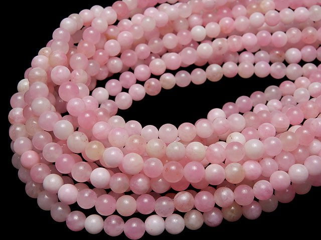 1strand $3.79! Pink & White Jade Round 6mm 1strand beads (aprx.15inch / 38cm)