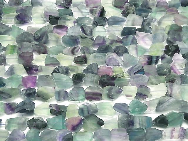 [Video]1strand $8.79! Multicolor Fluorite Rough Rock Nugget [M-L size] 1strand beads (aprx.15inch / 36cm)