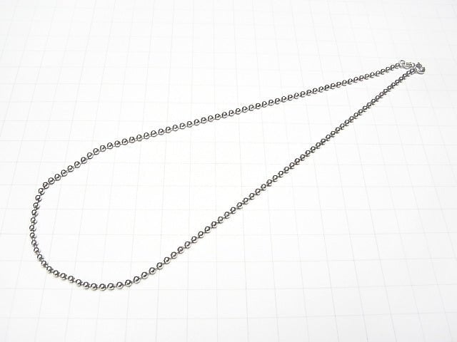 Silver925 Ball chain 2.3 mm Oxidized Finish 1 pc $11.79